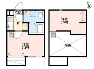 ヴィラージュ小田原の物件間取画像